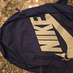 Nike Navy Backpack with White Logo